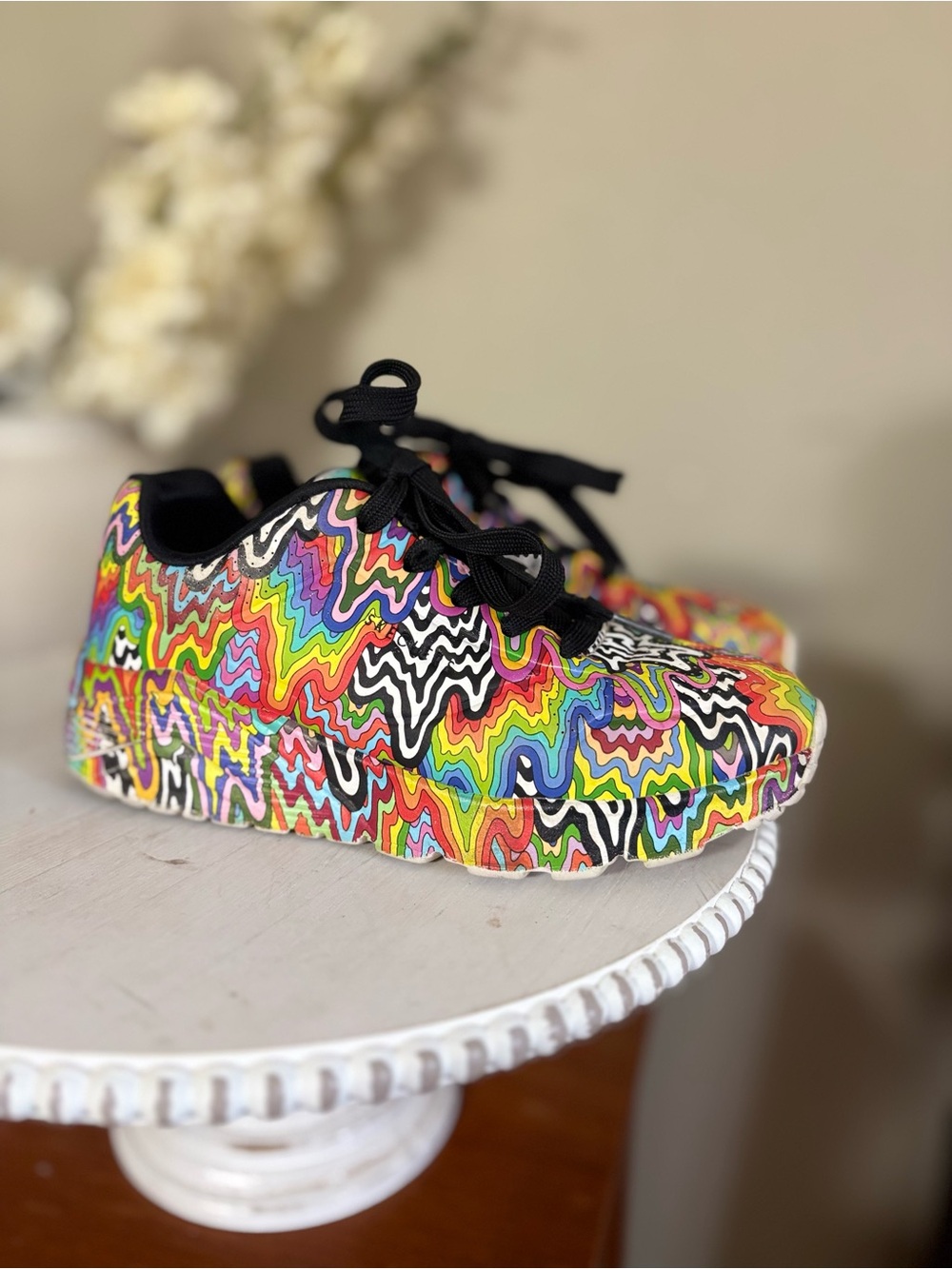 Skechers x Jen Stark Uno Infinite Drip Rainbow Sneakers Kids 1.5